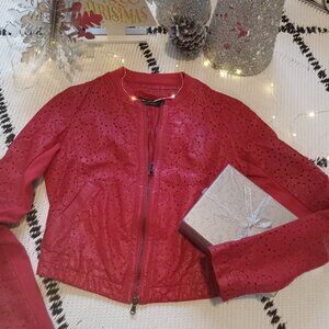 TWIN SET - SIMONA BARBIERI Leather Jacket